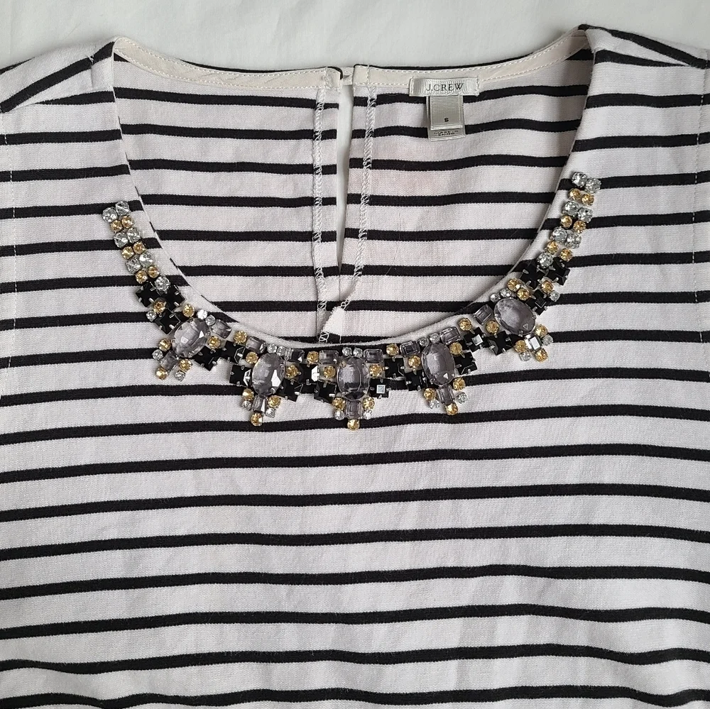 SALE! J.Crew Jeweled Collar Top